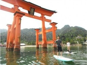 Cruising the sea of ​​[Hiroshima and Miyajima] World Heritage Site! SUP experience School (half day course)