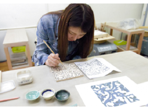 [Kanagawa/Yokohama] Make a rare "Persian tile pottery experience" nameplate / clock face in Japan!の画像