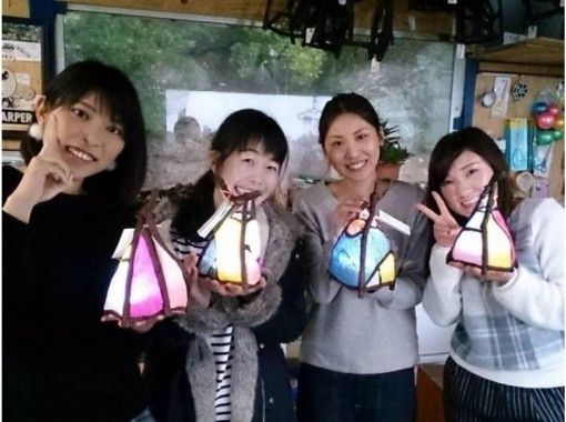 [Wakayama/ Shirahama] Healing degree MAX! Let's make a handmade lamp shade (Washi Akari) There are various sizes!の画像