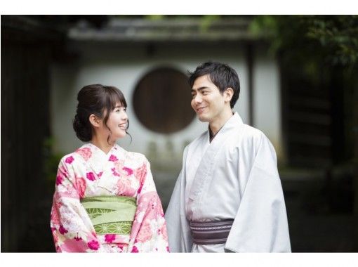 [神奈川/镰仓]镰仓/湘南约会的热门计划！ WEB预约仅需6,600日元！男女情侣和服租赁の画像