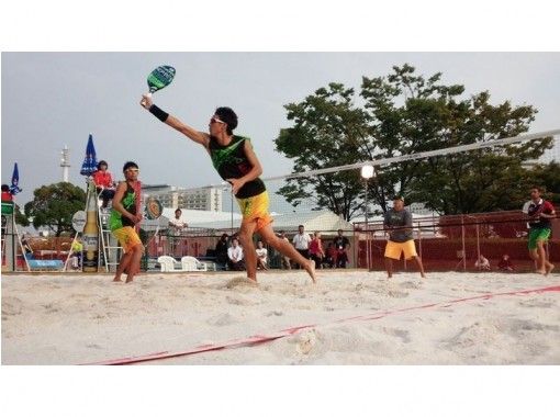 [Kanagawa-Suganuma coast]Weekday Beach tennis Experience entrance! Beach Tennis School! Water planの画像