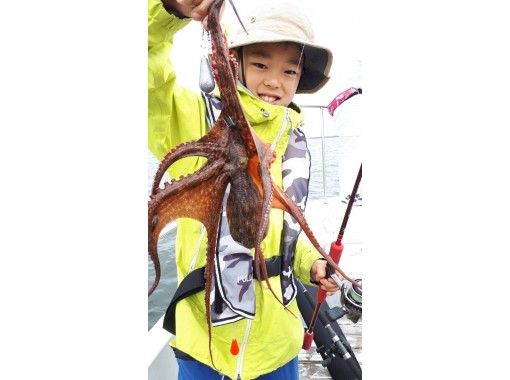 【東京・羽田】120分 タコ便 乗り合い 初心者、女性、お子様大歓迎♪釣ったタコはお店紹介可♪  の画像