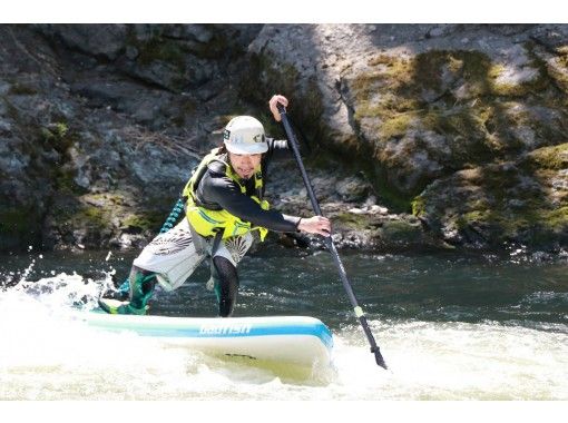 【山梨／本栖湖／富士五湖／富士川】スリル満点！リバーSUPツアー(2名様から、経験者向け)の画像