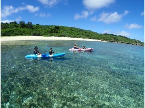 【沖縄本島・北部・本部町】　完全貸し切り！シーカヤック＆シュノーケリングツアー！静かな海で自分だけの時間　の画像