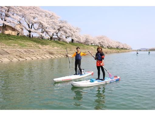 【宮城・蔵王】桜満開！手ぶらでお花見SUPツアーの画像