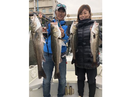 【東京・羽田】120分 スズキ 乗合便♪釣った魚はお店紹介可♪の画像