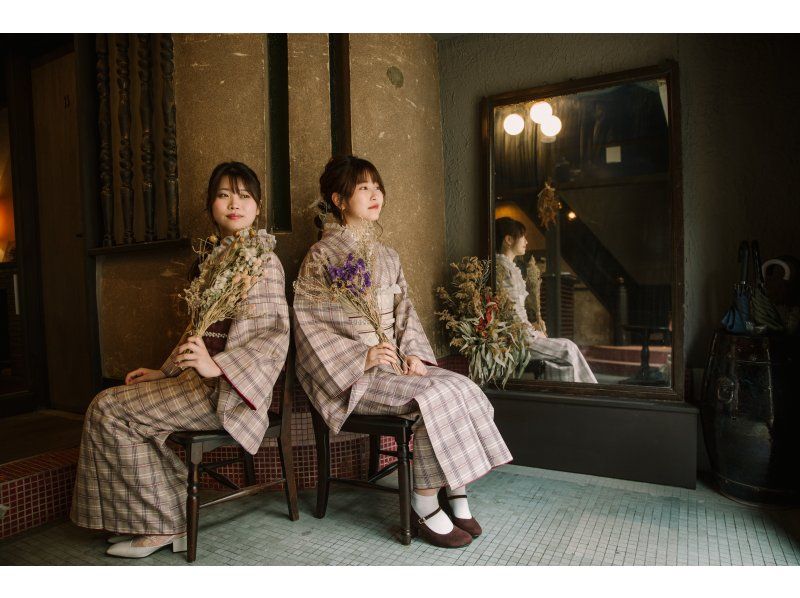 【京都・五条】京都観光・冬観光・桜花見・女子旅にオススメ♪ヘアセット付、レース小物でもっと可愛く！レースコーデプランの紹介画像