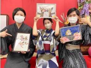 【石川・金沢】着物を着ながら世界でひとつだけの着物ハギレアートづくり！体験後はそのまま金沢散策へGO！