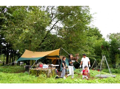 [Shizuoka/Fujinomiya] Recommended for families! A wild camp where you can interact with animals! By far the most popular "free site" ~Slow plan~ (Tent stay)の画像