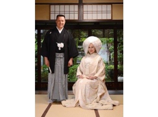 [京都/西阵]在历史悠久的京町屋举行的最古老的日本传统婚礼——传统的刺绣服饰和发妆の画像