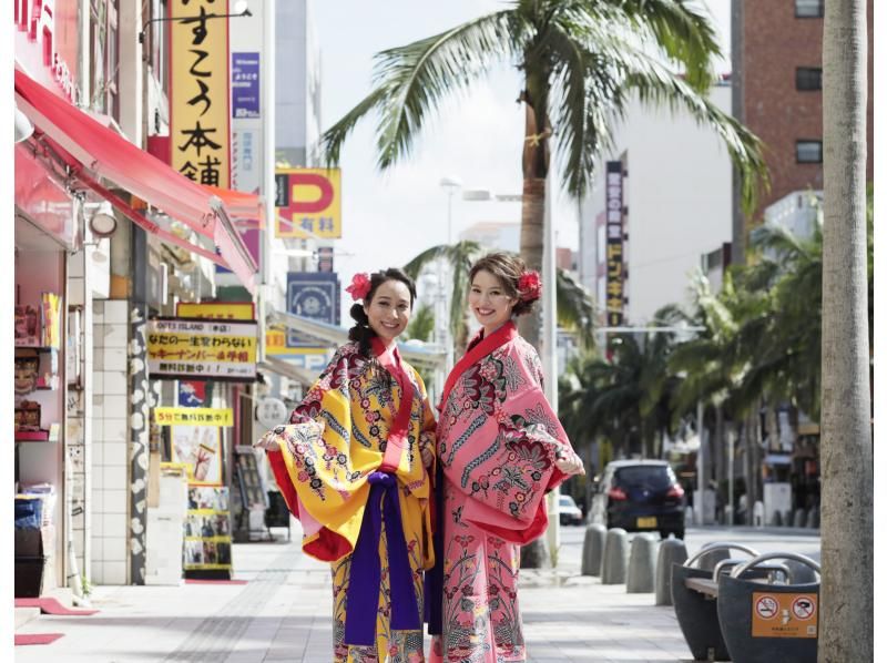 [Okinawa/Naha] Ryusou rental next day return plan! Comes with female hair set♪の紹介画像