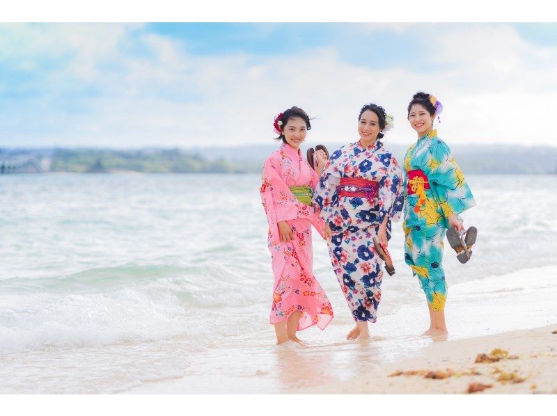 【沖縄・那覇】紅型浴衣レンタル＆プロカメラマンによるスタジオ撮影＋ロケ撮影プラン！の紹介画像