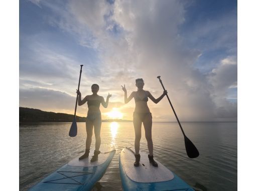 【沖縄恩納村】　梅雨やけど　サンセット　ラウサップ【SUP】夕日のきれいに見えるビーチで開催！ラウ兄のお店　GOPRO撮影無料の画像