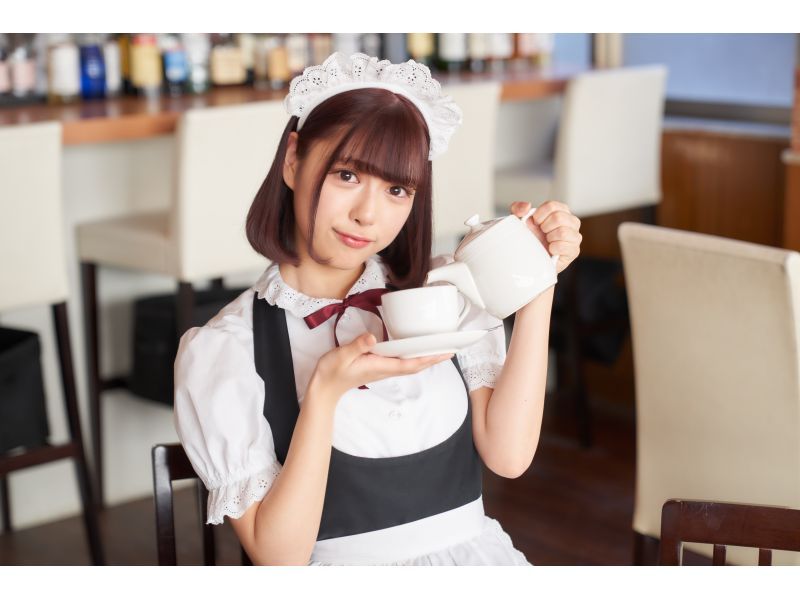 [Tokyo, Akihabara, Maid Cafe] Cake set course recommended for first-time visitors <7 minutes walk from Akihabara Station> You can casually experience a maid cafe!の紹介画像