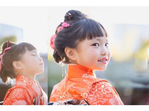 [京都、四条站]和服“儿童计划”儿童和服/浴衣租赁计划♪の画像