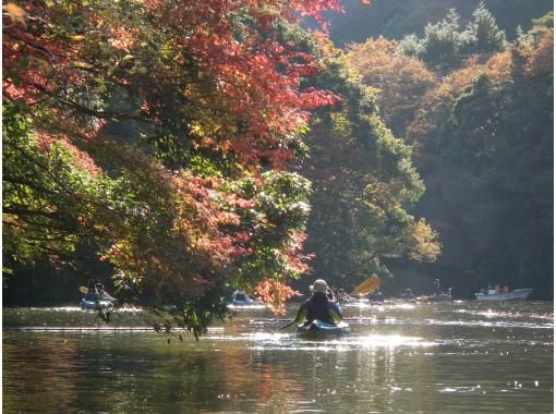 【千葉 カヤック】カヤックでしか行けない絶景紅葉！　　千葉県亀山湖半日カヌーツアー（平日限定）の画像
