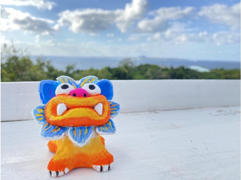 [Cute Siesar color painting experience] Shisa specialty store Chiraumi that stand & accessories items are also cute Aquarium Up to 1 minute & near Kouri Islandの紹介画像