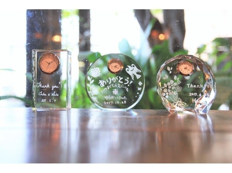 [Tokyo Ginza] Glass clock gift course ☆ A gift with the feeling of giving an anniversary ♪の紹介画像