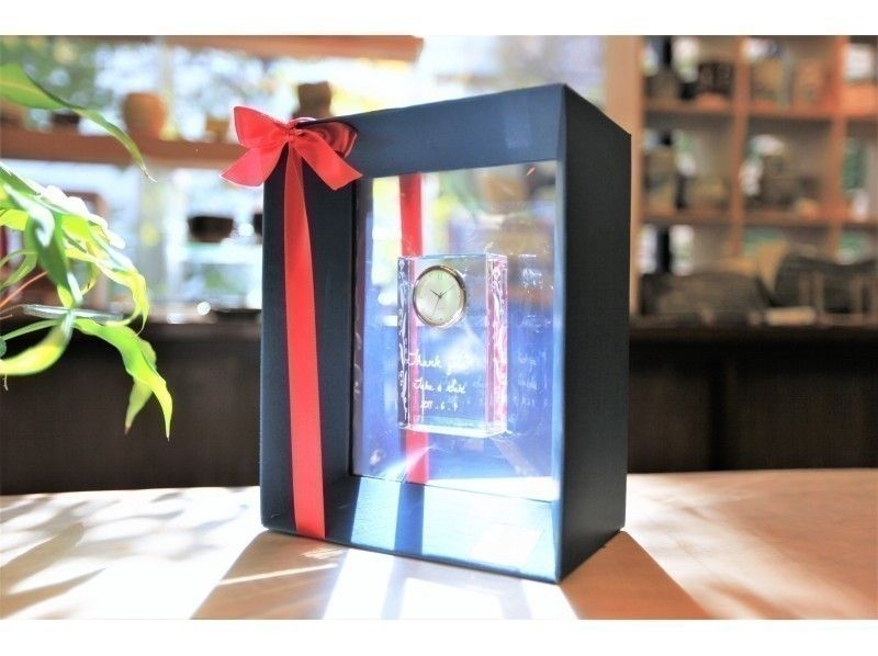 [Tokyo Ginza] Glass clock gift course ☆ A gift with the feeling of giving an anniversary ♪の紹介画像