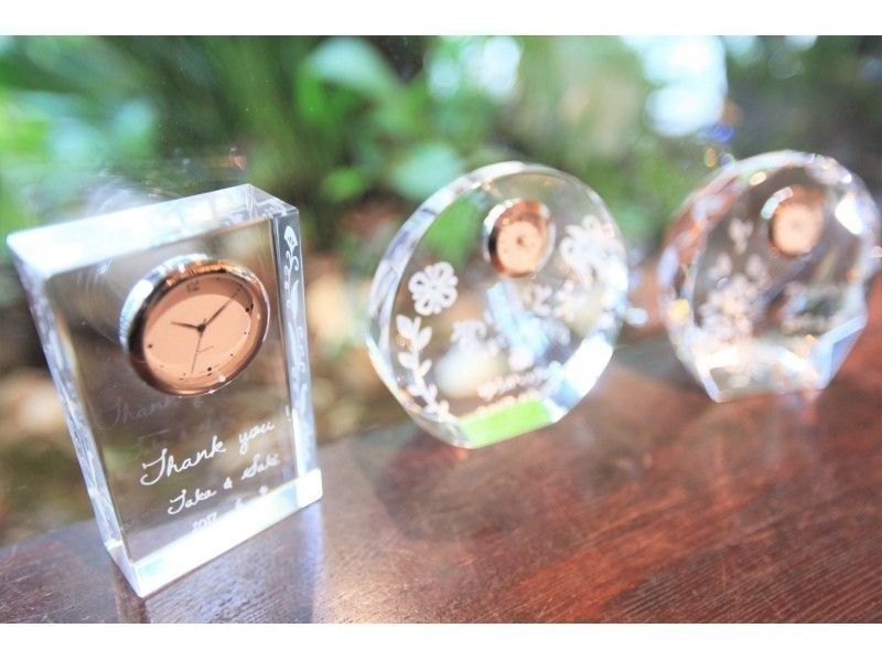 [Tokyo Ginza] Glass clock gift course ☆ A gift with the feeling of giving an anniversary ♪の紹介画像