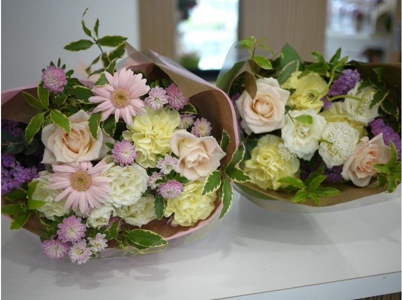 [Aichi / Nagoya] Seasonal bouquet bouquet lesson! Beginners can rest assured with careful support!