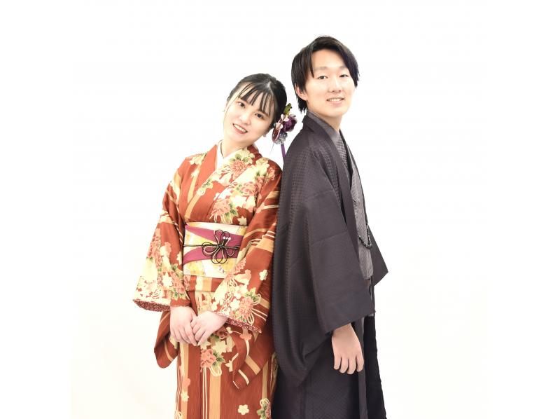 [东京浅草]让我们穿着和服去浅草观光吧！男女和服租借Nakayoshi计划（带敷料）の紹介画像