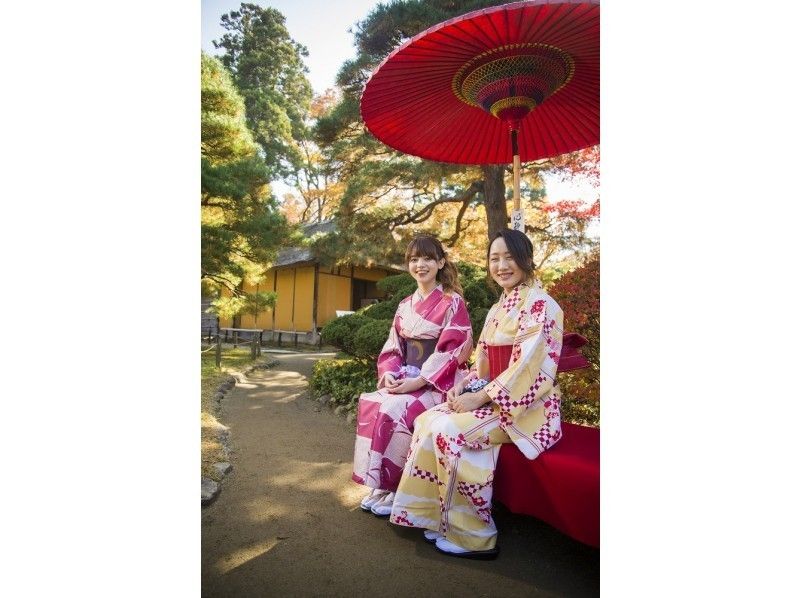 【福島・会津】ヘアセット付き！女性限定 着物レンタル「街着」セットプランの紹介画像