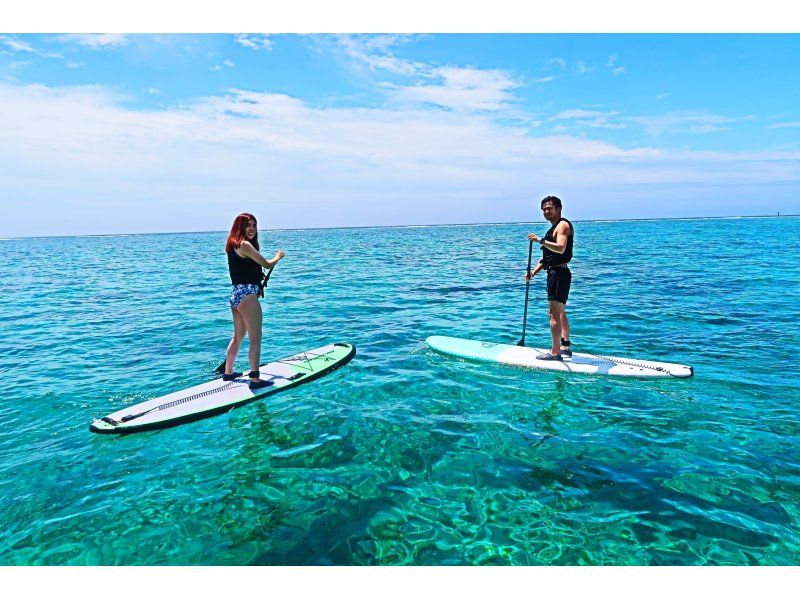 [Okinawa Oujima] Complete charter system! SUP cruising on a remote island can go by car, photo gift!
