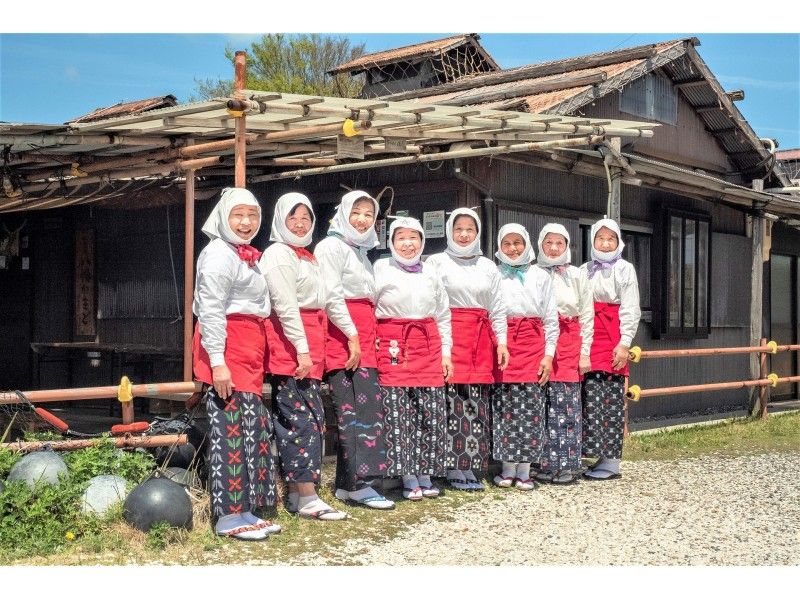 [三重/鳥羽]名人情趣套餐在海上娘家小屋裡品嚐新鮮的海鮮，並與海上姑娘們度過快樂的時光！の紹介画像