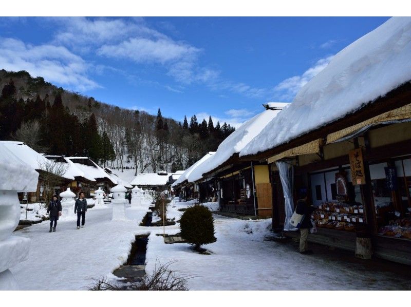 [Go To Travel活动中对象] [福岛县会会津若松]定期的旅游巴士鹤见城和大内旅馆的巴士巡游冬天の紹介画像
