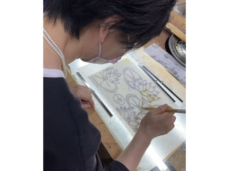 [京都/西京极]享受传统火箭染色100%的工艺体验！不用画，小孩也可以（手巾、挂毯、门帘）の紹介画像