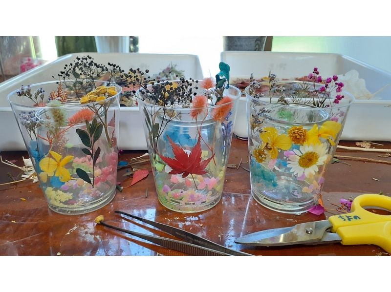 [三重/铃鹿]“植物蜡烛体验”制作充满干花的正宗蜡烛！の紹介画像