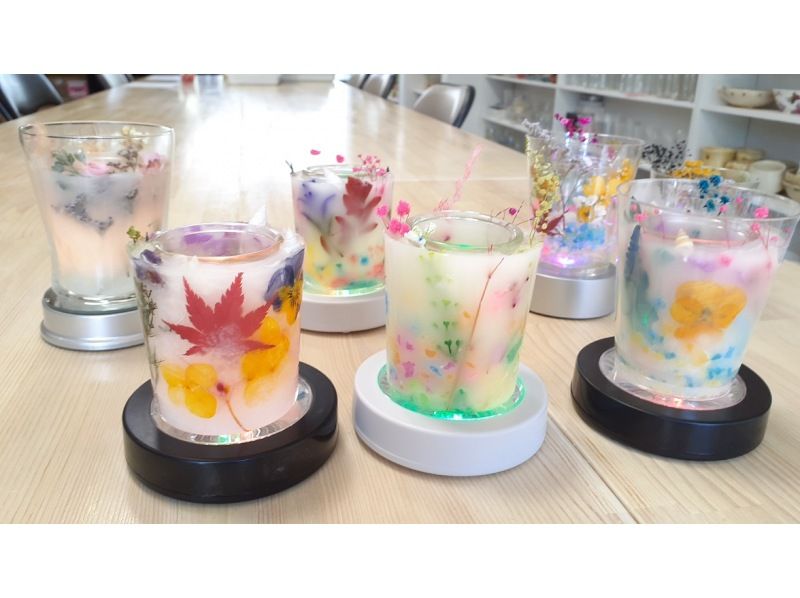 [三重/铃鹿]“植物蜡烛体验”制作充满干花的正宗蜡烛！の紹介画像