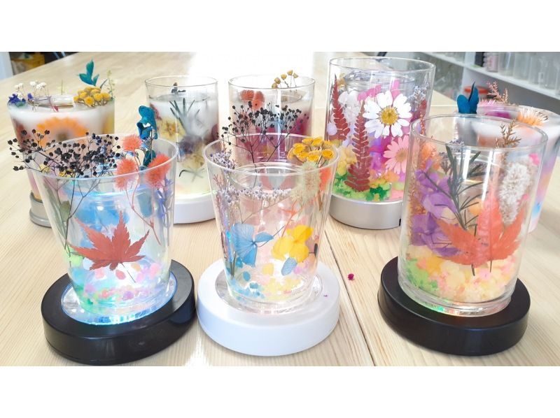 [三重/铃鹿]“植物蜡烛体验”制作充满干花的正宗蜡烛！の紹介画像