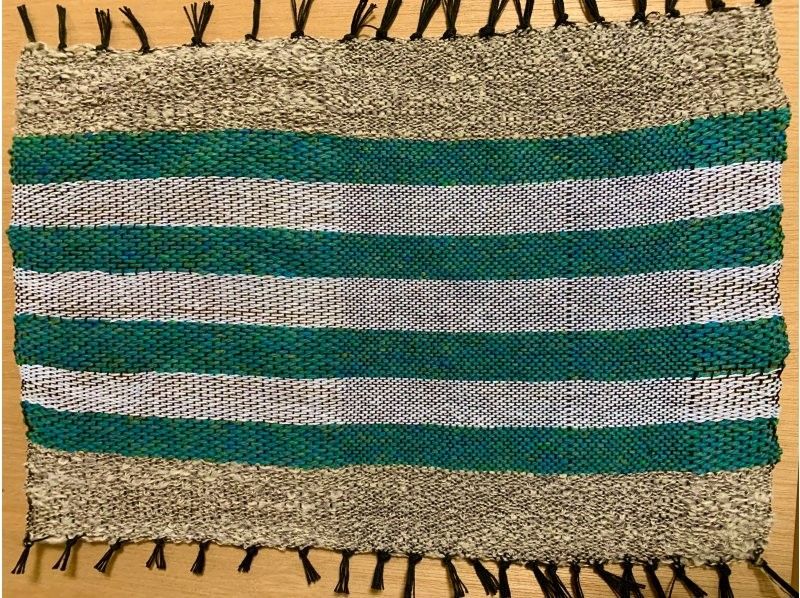 [Okinawa / Naha] "Saori weave" original place mat woven in your favorite colorの紹介画像