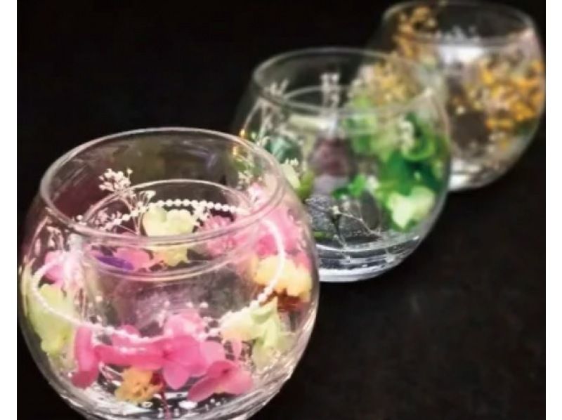 【秋田｜横手】『1/fの揺らぎ』を感じる、ボタニカルジェルキャンドルホルダー作り