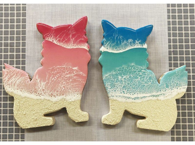 【宮古島】自分だけの海を作れる！海レジンボード作り体験。の紹介画像