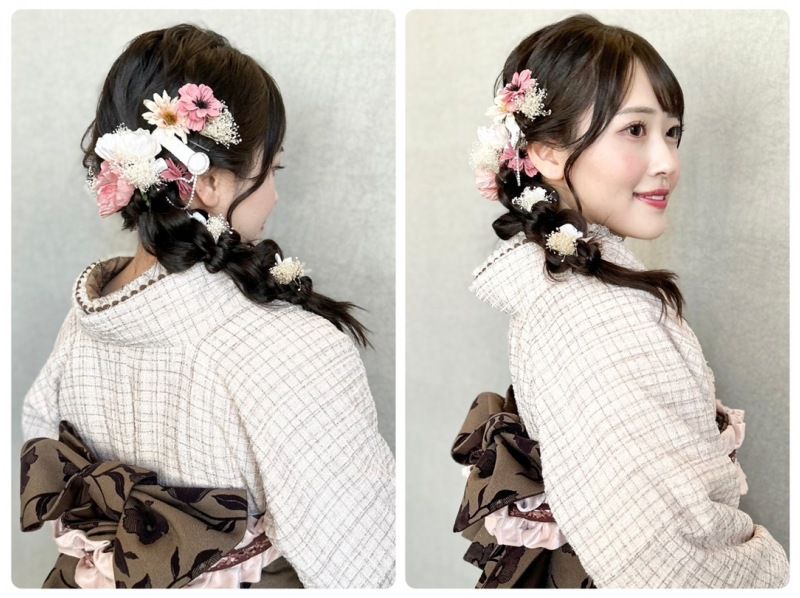 [Osaka/Umeda]★Retro premium★Enjoy coordinating with antique kimono♪ Hair set and dressing includedの紹介画像