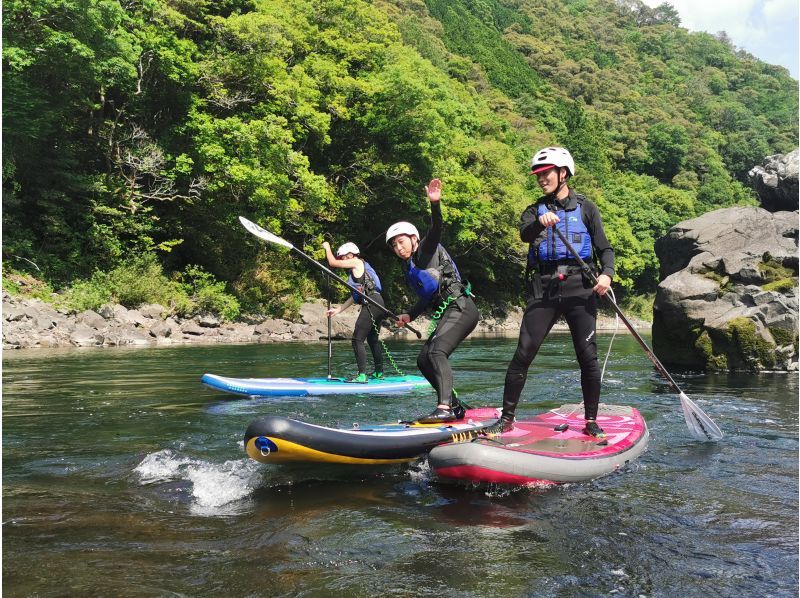 【高知・四万十川】サップ（SUP）体験　四万十川の中州で川遊び 難易度★☆☆