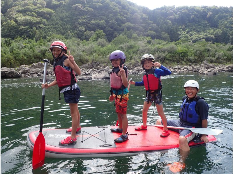 【高知・四万十川】サップ（SUP）体験　四万十川の中州で川遊び 難易度★☆☆