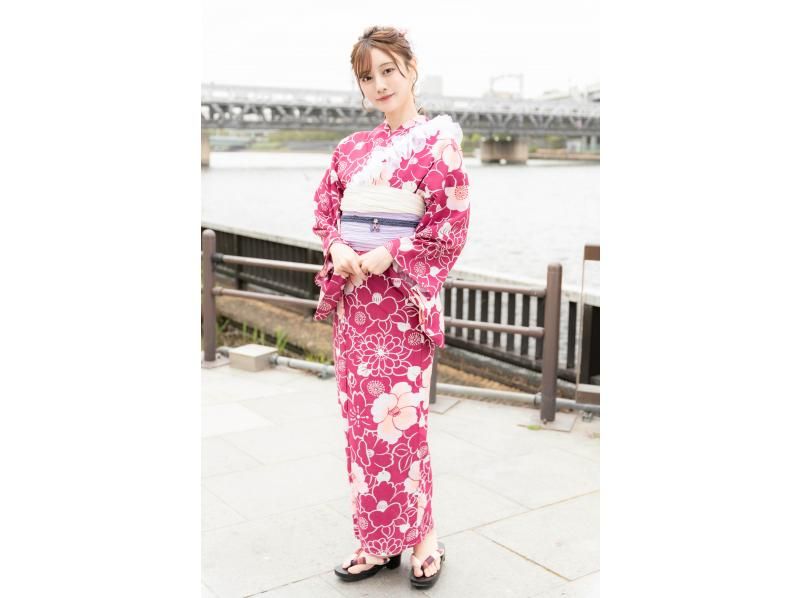 [橫濱/港未來/浴衣租賃] 10:00 至 16:00 隨時可以來店！浴衣出租+髮套の紹介画像