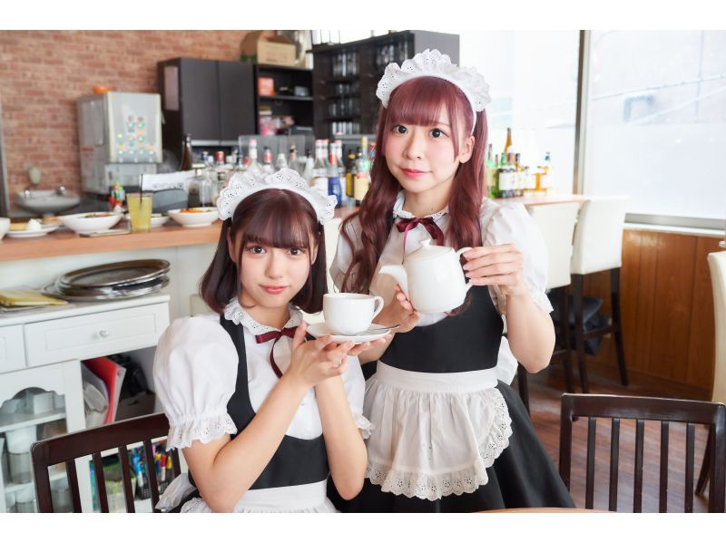 [Tokyo, Akihabara, Maid Cafe] Cake set course recommended for first-time visitors <7 minutes walk from Akihabara Station> You can casually experience a maid cafe!の紹介画像