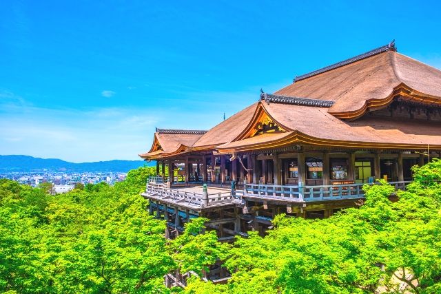 京都 新緑 清水寺